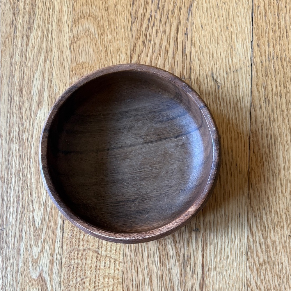 Acacia Swimwear Rich Brown Wooden Bowl